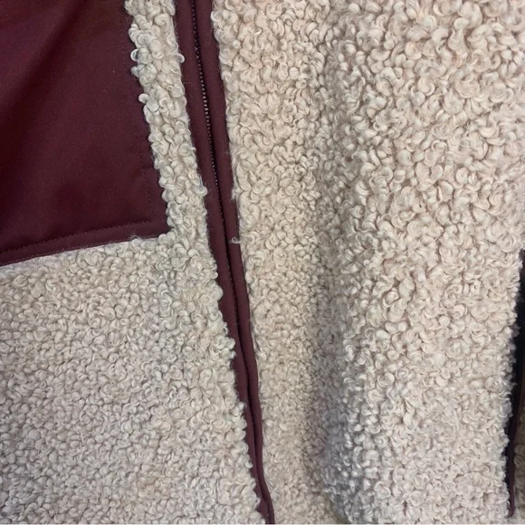 For Love and Lemons Sherpa Patchwork Color Block Full Zip Jacket - Picture 16 of 16